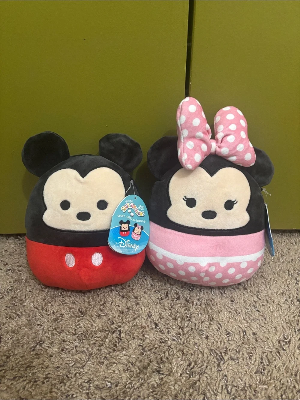 Squishmallows Disney Mickey and Minnie - 8” set of 2